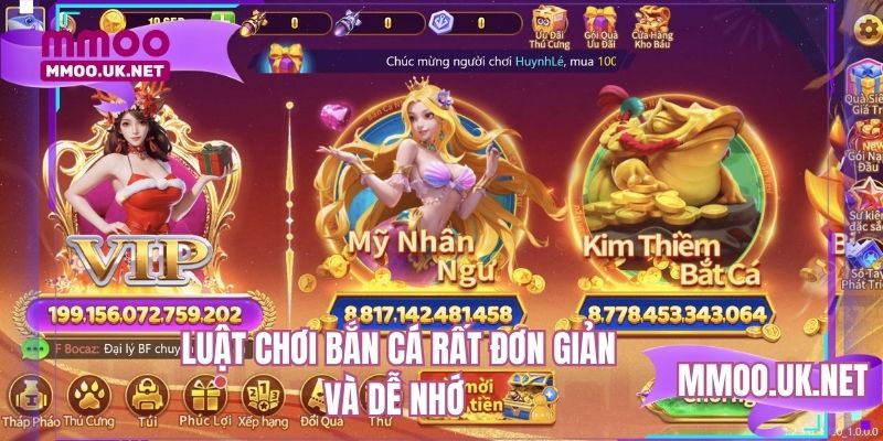 Luật chơi bắn cá rất đơn giản và dễ nhớ 