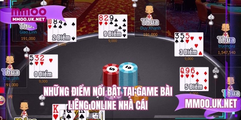 Những điểm nổi bật tại game bài liêng online nhà cái
